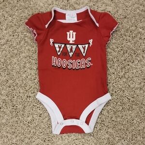 Rivalry Threads‎ Red and White Hoosiers Bodysuit